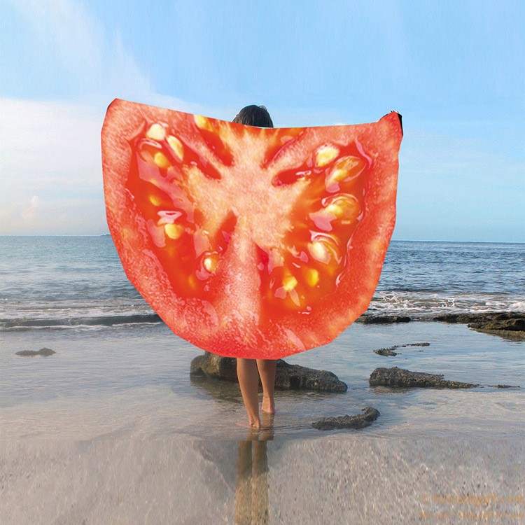 hotsalegift fruit design wholesale round beach towels212884
